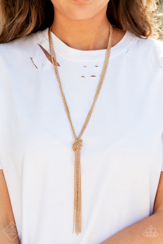 NR* Knot All There Gold Necklace