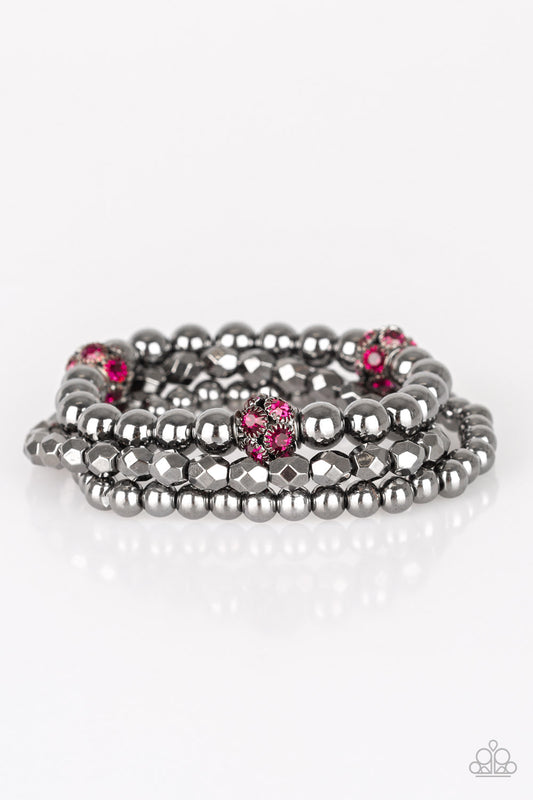 Noticeably Noir Pink Bracelet