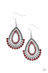 Castle Collection Red Earrings