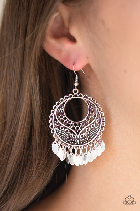 Far Off Horizons Gunmetal Earring