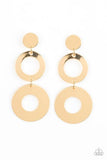 Gold Pop Idol Earrings