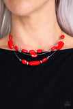 Radiant Reflections Red Necklace