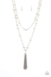 Social Hour White Necklace Set