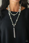 Social Hour White Necklace Set