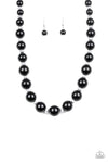 Uptown Heiress Black Pearl Necklace Set