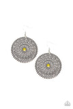 Wheel and Grace- Yellow Earrings