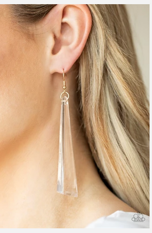 Break The Ice Gold Earrings