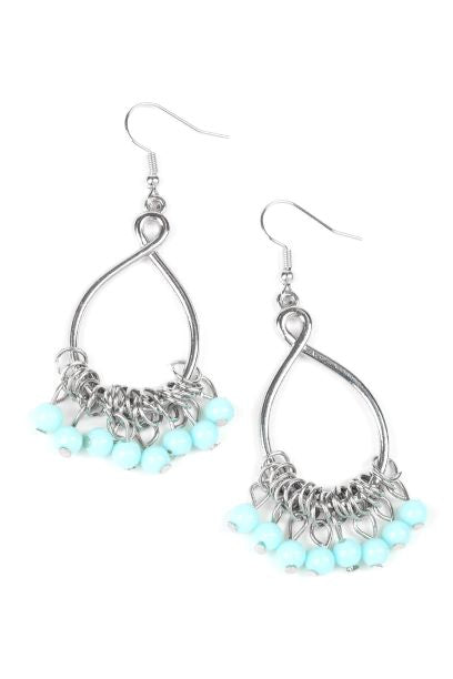 Broadway Babe Blue Dangle Earrings