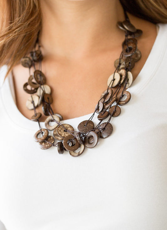 Wonderfully Walla Walla Brown Necklace Set