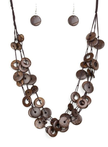 Wonderfully Walla Walla Brown Necklace Set