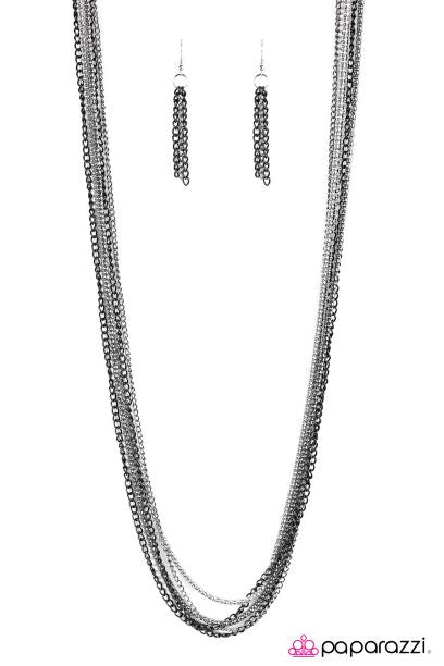 Colorful Calamity Black Necklace Set
