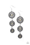 Festively Floral Yellow Earrings