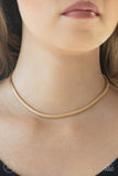 Flat Out Fierce Gold Necklace