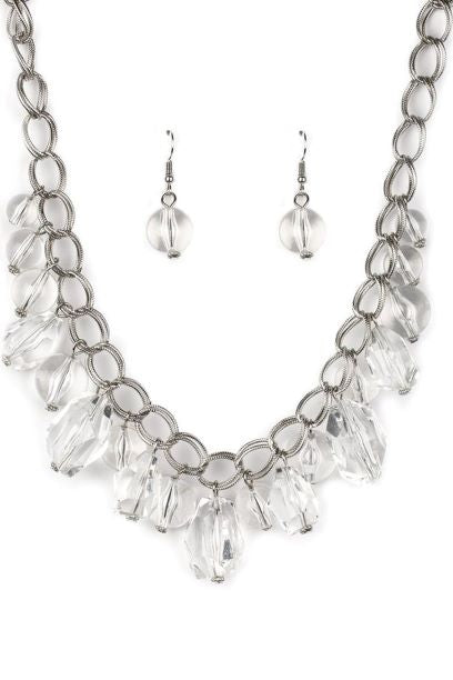 Gorgeously Globetrotter-White Necklace Set