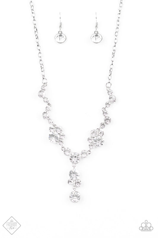 Inner Light White Rhinestone Necklace Set