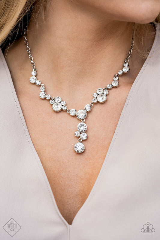 Inner Light White Rhinestone Necklace Set