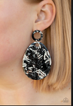 Retro-politan Black Earrings