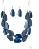 Colorfully Calming Blue Necklace Set