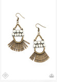 A Flare for Fierceness Brass Earrings