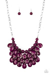 Sorry to Burst Your Bubble Purple Necklace