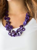 Wonderfully Walla Walla Purple Disc Necklace Set