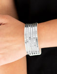 Disco Dazzle White Wrap Bracelet