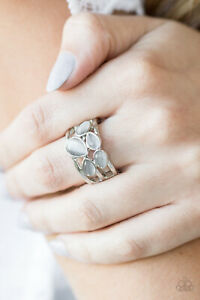 Dreamy Glow Silver and Light Blue Ring