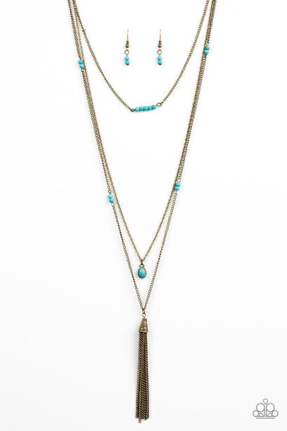 Sandstone Castles-Brass Necklace Set